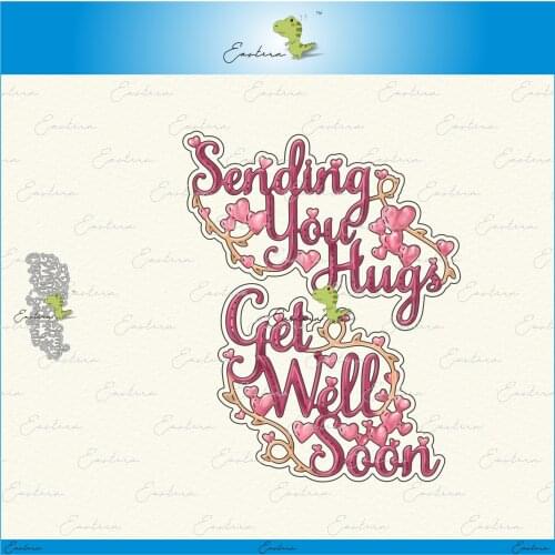 Get well soon metal cutting dies 2020 new diy die mould Scrapbooking Paper Making Embossing tools die cuts crafts dies