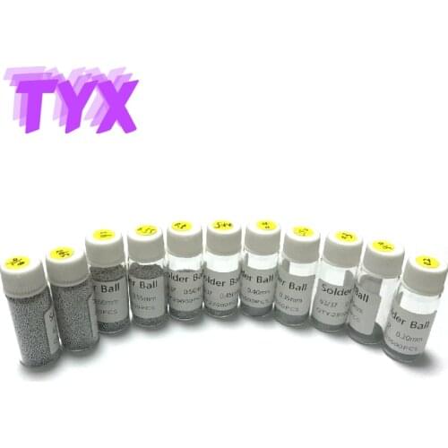 25000PCS/bottle of BGA Ball Solder Ball Solder Ball 0.25 0.3 0.35 0.4 0.45 0.5 0.55 0.6 0.65mm for IC Chip Welding Accessories