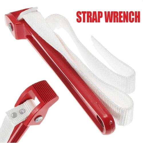 12" Adjustable Oil Filter Handle Belt Strap Wrench Titan Tool Strap Length 82cm Handle 30cm Wrench Nylon Belt Aluminium Handle