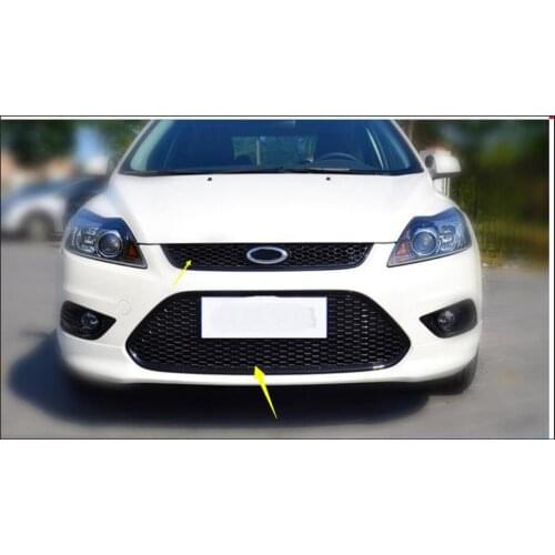 ABS Honeycomb Lacquer that Bake Up and Down Front Racing Grill Fit For Ford Focus sedan 2009-2012 2PC