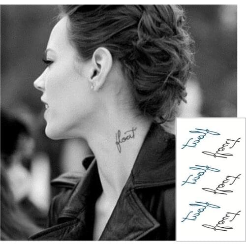 SHNAPIGN 25 Style Mini Temporary Tattoo Body Art, Black AZ Designs, Flash Tattoo Sticker Keep 3-5 days Waterproof 10.5*6cm