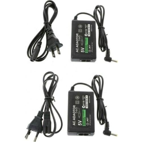 EU US Plug 5V AC Adapter Home Wall Charger Power Supply for Sony PlayStation Portable PSP 1000 2000 3000 Charging Cord Cable
