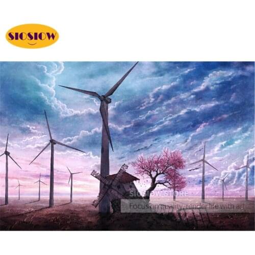 SIOSIOW Diamond Embroidery Scenery Landscape 5D Diy Diamond Painting Rhinestone Picture Diamond Mosaic Sale Full Set Home Decor