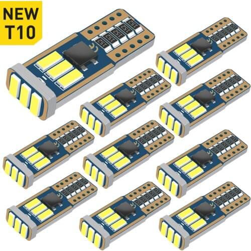 A Pack W5W T10 Led Car Lights Canbus LED Clearance Parking Light for Ford Focus 2 3 Fiesta Mondeo Ecosport Kuga White red Amber