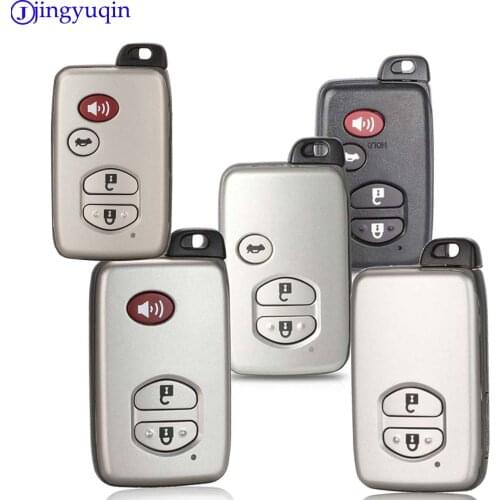 Jingyuqin Replacement Remote 2/3/4 B Car Smart Key Case For Toyota Camry Key Cover FOB Shell Blank