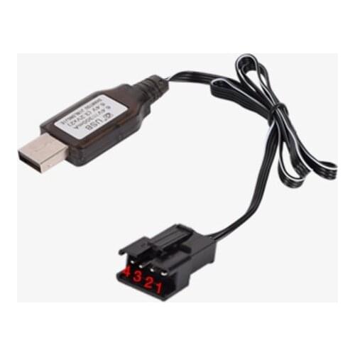 7.4V 400mA Battery USB Charger 4P SM UDI001/902/1002961 For RC Helicopter Quadcopter Toys Car Model Truck Spare Parts