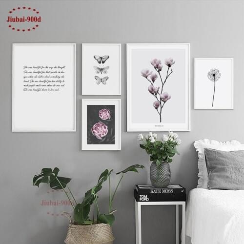 900d Nordic Landscape Canvas Print Painting Poster, Flower Wall Pictures For Living Room, Posters And Prints Wall Decor NOR35