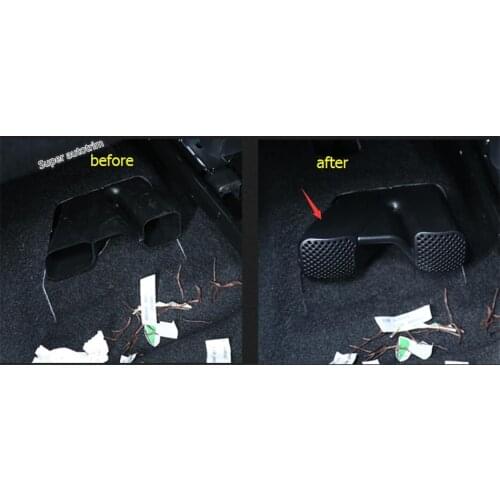 Lapetus Accessories Fit For Renault Koleos 2017 - 2020 Front Seat Bottom Air AC Outlet Vent Anti-plug Cover Protection Net Kit