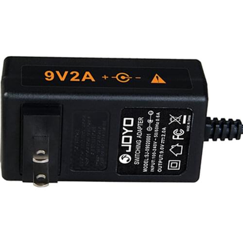 JOYO JP-03 Pedal Power Supply Adapter 9V DC Power Adapter 2000mA 100~240V with Pedalboard Power Supply Cables Music