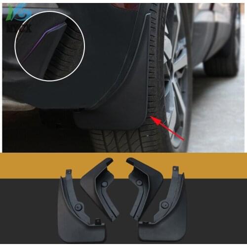 4Pcs OE Styled Car Front Rear Mud Flap Mudguards Mudflaps Splash Guards Fender For Peugeot 3008 GT 3008GT 2017 2018 Accessories