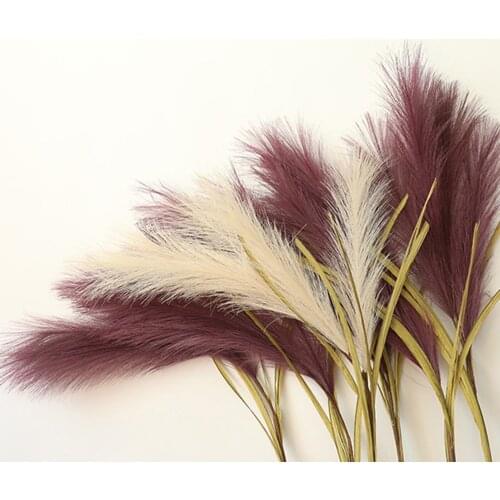 Bouquet Artificial Reeds Grass Flower Wedding Decor Party Outdoor Garden Porch Crafts Reed Grass Simulation Flower Wedding Decor