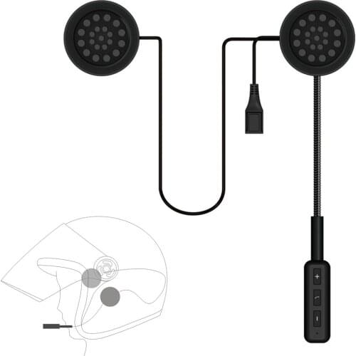 Motorcycle Helmet Headset Bluetooth 5.0+EDR Headphones Wireless Helmet Earphone Hands free with Mic Music Call Control