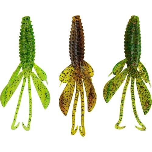 Hyaena 6pcs 10cm 11.7g Soft Bait Lure Wobblers Carp Fishing Silicone Artificial Bait Lobster Worm Shrimp Pesca Tackle