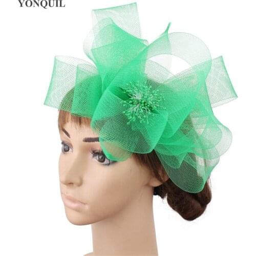 Nice Fascinator Wedding Hair Accessories Cocktail Hats Party Show Hats Free shipping Multiple Color Available 12Pcs/Lot MSF256