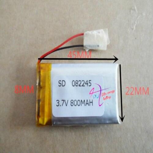 Best battery brand 3.7V 082245 802245 MP3 MP4 MPG tablet battery GPS Bluetooth small toys