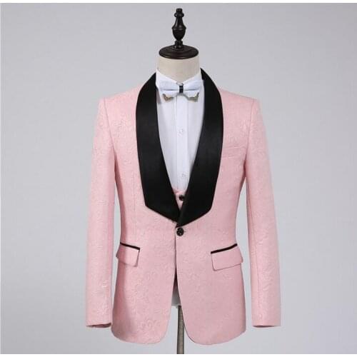 Men suits designs homme terno stage costumes for singers men blazer dance clothes jacket star style dress punk pink + vest