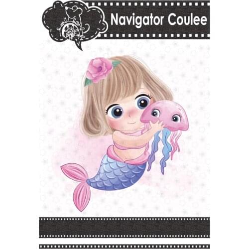Mermaid doll jellyfish hot new metal cutting mold, die-cutting mold making scrapbook photo album paper card cut dead 2021 new