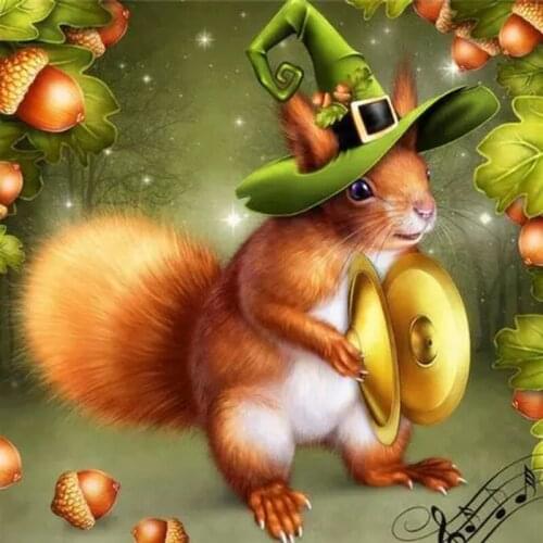 PDMDOG Diamond Painting Mouse Full Square Round New Arrival 5D DIY Embroidery Animal Handicraft Halloween Decoration