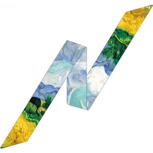 Luxury Brand Bags Ribbon Headband Girls Fashion Hair Accessories Bandana Scarf Silk Bag Handle Scarf Designer Hair Scarf