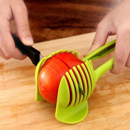 Handheld Kitchenware Tomato Slicer Bread Clip Fruit And Vegetable Cut Potato Apple Creative Gadget Kitchen Accessories