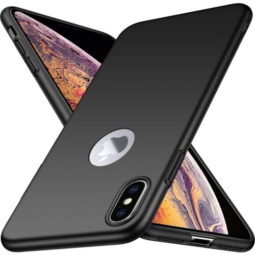 For Apple iPhone 12 Pro MAX Material Slim PC Phone Cover For iPhone 11 XS MAX Case Matte Plastic Black Case For iPhone 6.1 inch