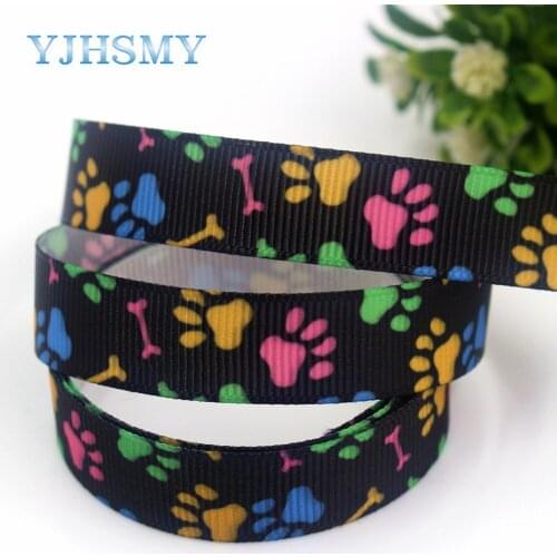 YJHSMY D-17811-717,16 mm 10 yards Cartoon Ribbons Printed Ribbons DIY handmade Hair accessories Material wedding gift wrap