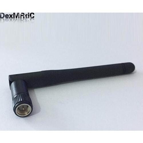 1PC WIFI Antenna 2.4GHz 2.5dBi SMA Male Connector rotatable Wireless WLAN Omni Bluetooth Aerial 11cm for WIFI Router