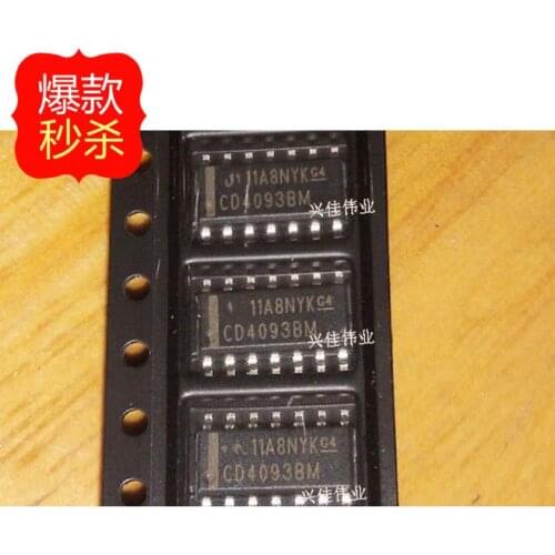 10PCS New CD4093 CD4093BM four two-input Schmitt trigger SOP-14