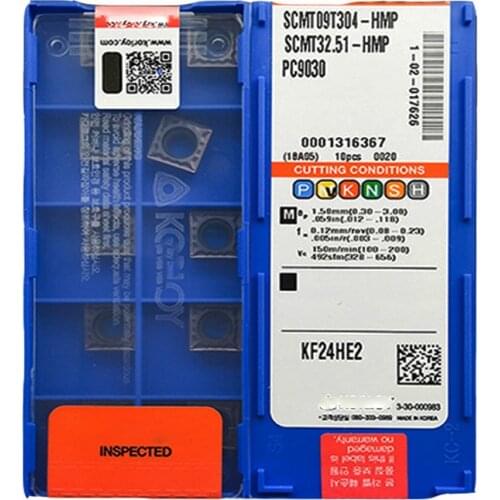 100% Original insert SCMT09T304 SCMT09T308 HMP PC9030 Internal Turning tool CNC Carbide Insert For Stainless Steel