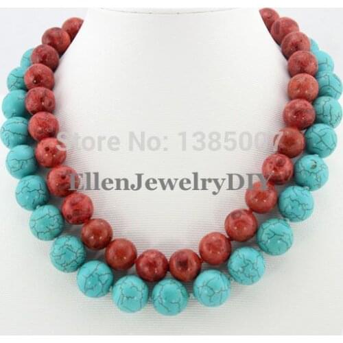 2 Rows Red Coral Necklace,Holiday Party Necklace,Charming beautiful Necklace,Bridesmaid Necklace,Wedding Jewelry