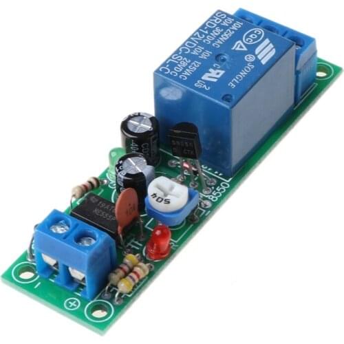 2021 New Timer Switch JK02B 0-60 Seconds DC Adjustable Delay 12V Input Relay Module