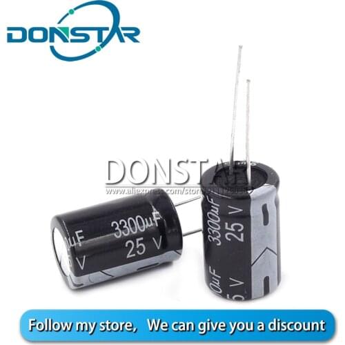 5PCS 3300UF 25V Electrolytic Capacitor 25V 3300UF 16*25MM Aluminium Electrolytic Capacitor