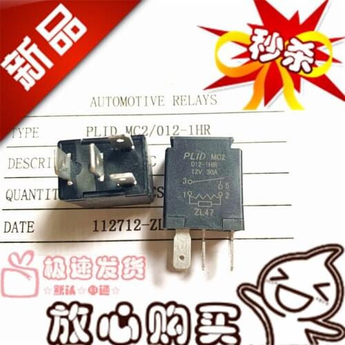 Plid MC2 Car Air Conditioning Fan Headlight Horn Relay 012-1hr 12v 30A