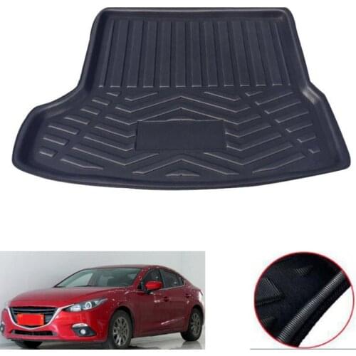 Car Rear Trunk Liner Cargon Mat Trunk Cushion For Mazda 3 Axela 2014 2015 2016 2017 2018 Sedan Car Accessories