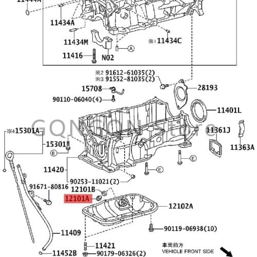 CAR plug (for draining oil from the oil pan) 1999- 2020 Toy ot aTOY OTA 1000 IQ YAR IS (JPP) VER SO-S URB AN CRU ISE R