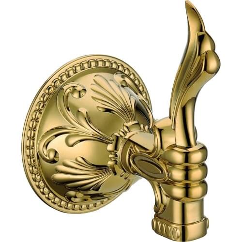 Free shipping gold finish modern Luxurious design Robe Hook