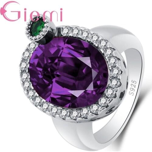 Brilliant 925 Sterling Silver Marquise Big Cubic Zirconia Wedding Bands Ring For Women Femme Best Jewelry Gifts Promotion