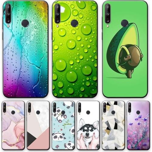 Case For Honor 9C Case Huawei Y7P Avocado Cute Silicone Back Cover For Huawei P40 Lite E Soft TPU Phone Case For Huawei Honor 9C