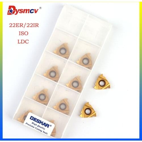 DESKAR 22ER 22IR 3.5ISO 4.0ISO 4.5ISO 5.0ISO 5.5ISO 6.0ISO LDC high quality threaded carbide insert CNC lathe tool steel