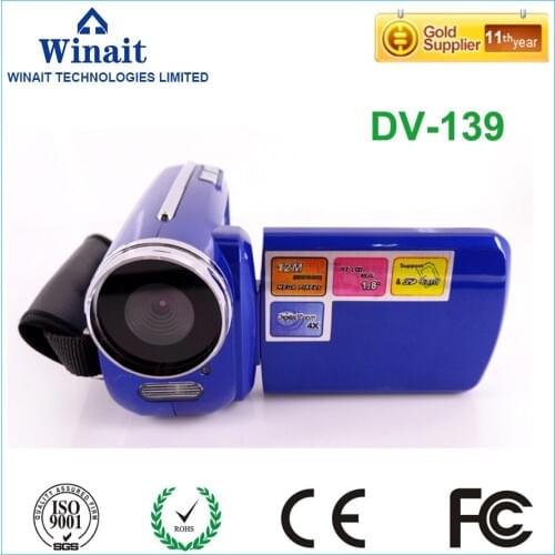 DV -139 SD/MMC card (32MB~32GB) 3*AAA Battery 4X Digital Zoom digital video camera