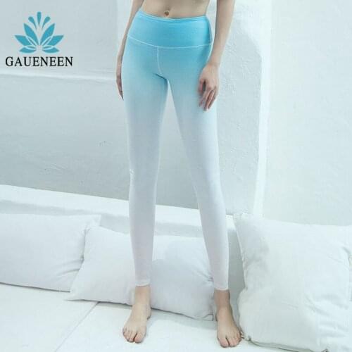 GAUENEEN Gradient Yoga Pants Women Seamless Push Up Sports Leggings High Wasit Fitness Tights Sportswear Running Push Up Leggins