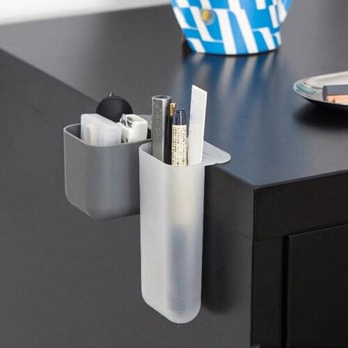 1 PC Desktop Monitor Pocket Pen Container Desk Stationery Pen Box Multi-functional Creativity