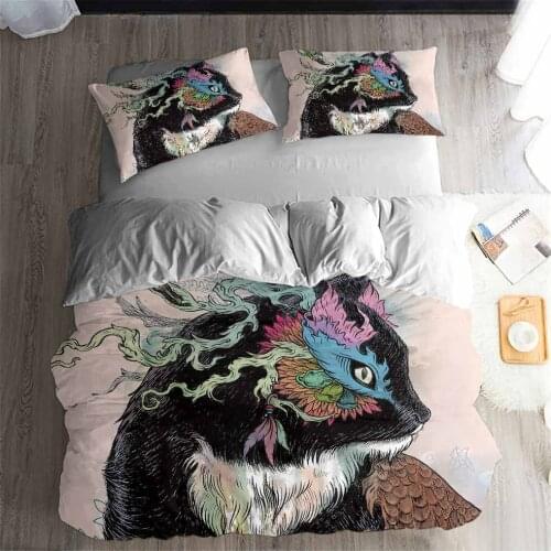 HELENGILI 3D Bedding Set Magic Monster series Art Print Duvet cover set bedclothes with pillowcase bed set home Textiles
