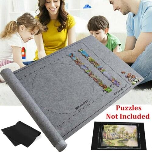 Puzzles Mat Jigsaw Roll Felt Mat Play Mat Puzzles Blanket For Up To 3000 Pieces Puzzle Accessories Portable Travel Storage Bag