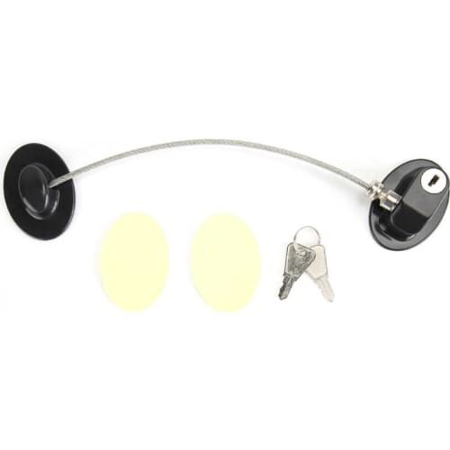 Refrigerator Wardrobe Cabinet Limiter Restrictor Safety Lock for Children Baby Protection Black Hot