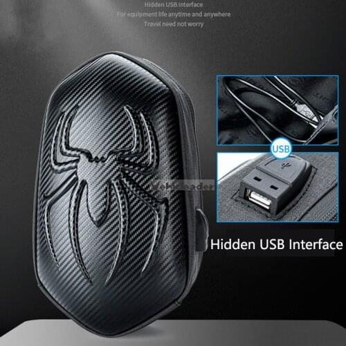 Multifunctional Motorcycle Chest Bag Waterproof Shell Hard Riding Large Capacity Backpack Casual Travel Shoulder Messenger Bag