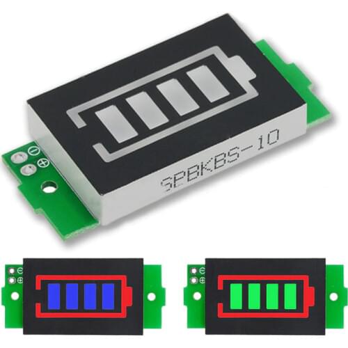 1/2/3/4/5/6/7/8S Lithium Battery Capacity Indicator Module Blue Green Display Electric Vehicle Battery Power Tester 3.7V Li-ion
