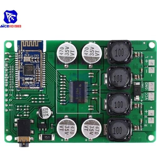 Diymore Bluetooth 5.0 Receiver Amplifier Module TPA3118 Amplifier Audio Stereo Board 2x30W / 2x20W with AUX Audio Input for Car