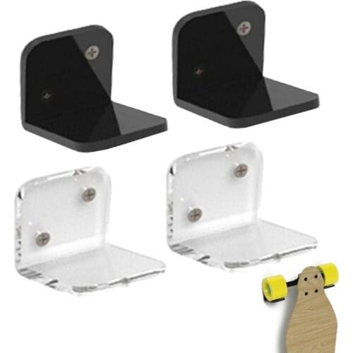 2Pcs/Set Skateboard Longboard Brackets Holder Shelf Wall-mounted Storage Rack