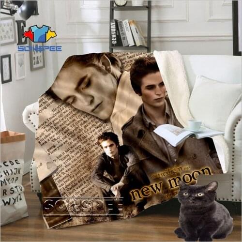 SONSPEE TV The Twilight Saga 3D Print Harajuku Casual Thin Quilt Child Bed Blanket Bedspread Chair Bedding Home Plush Soft quilt